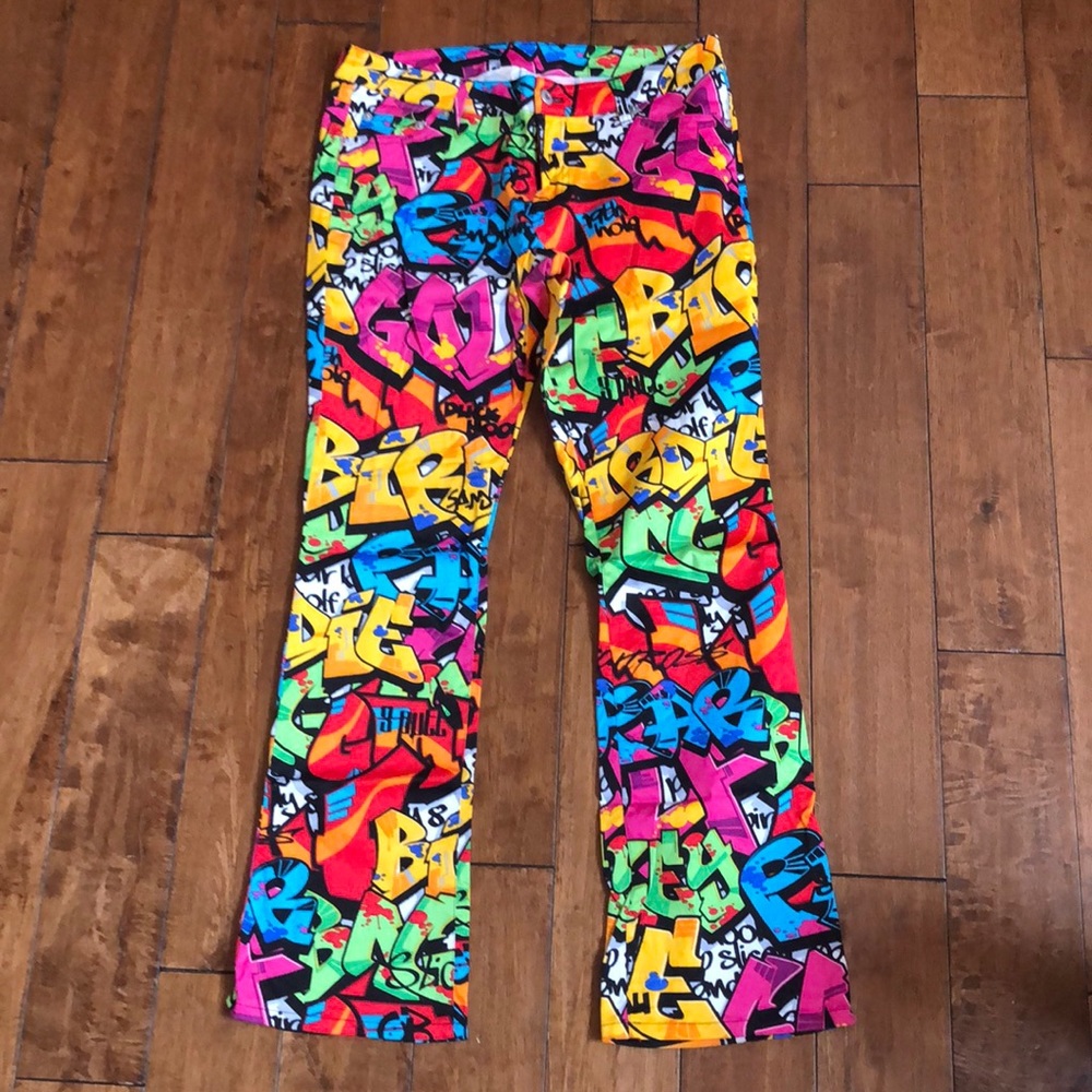 Graffiti Loudmouth Golf Ladies pant size 8